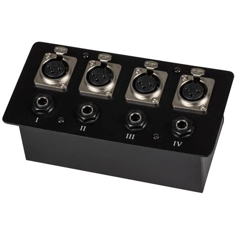 xlr junction box|recessed stage sound floor boxes.